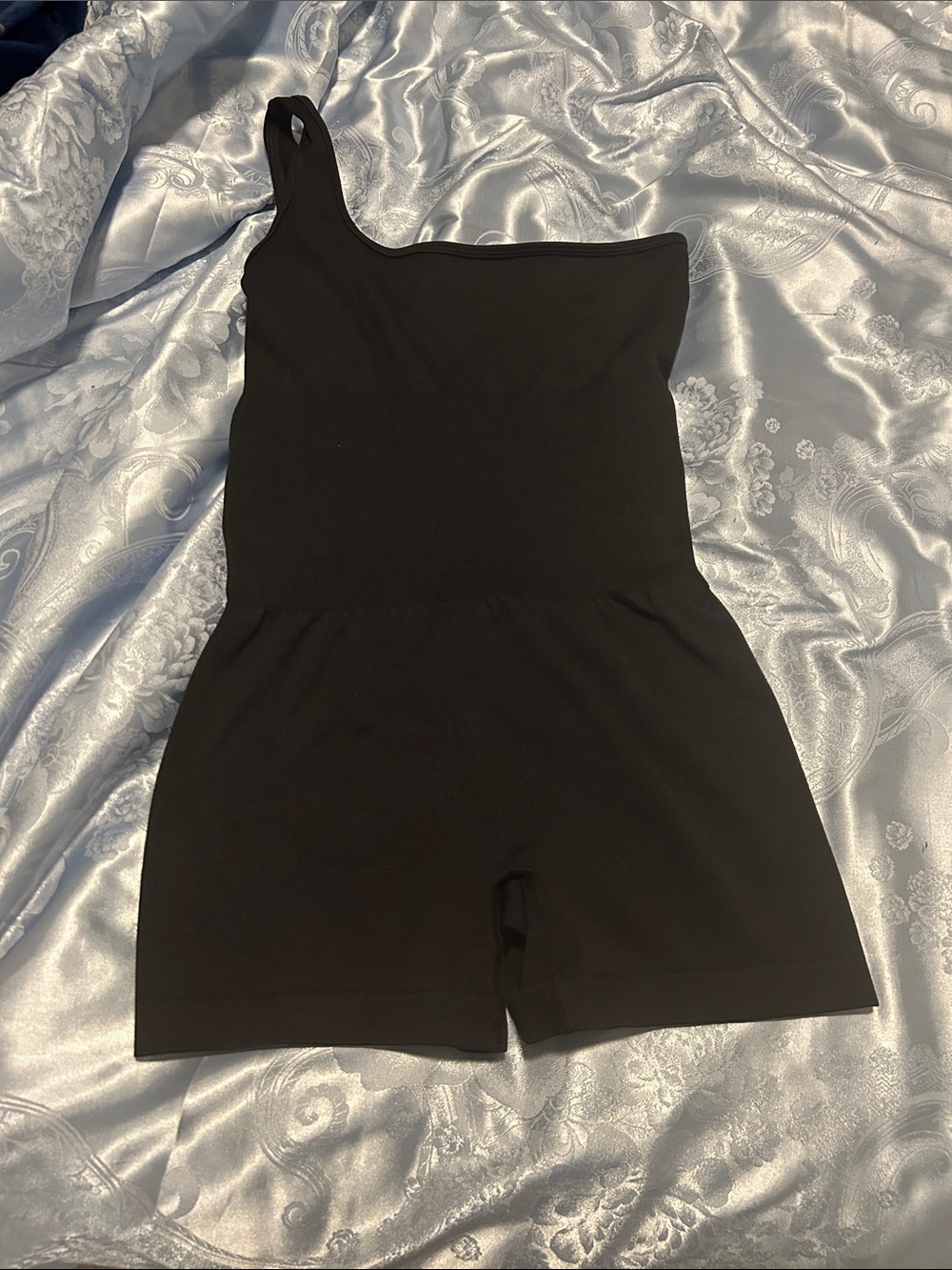 iHeartRaves Black One-Shoulder Romper